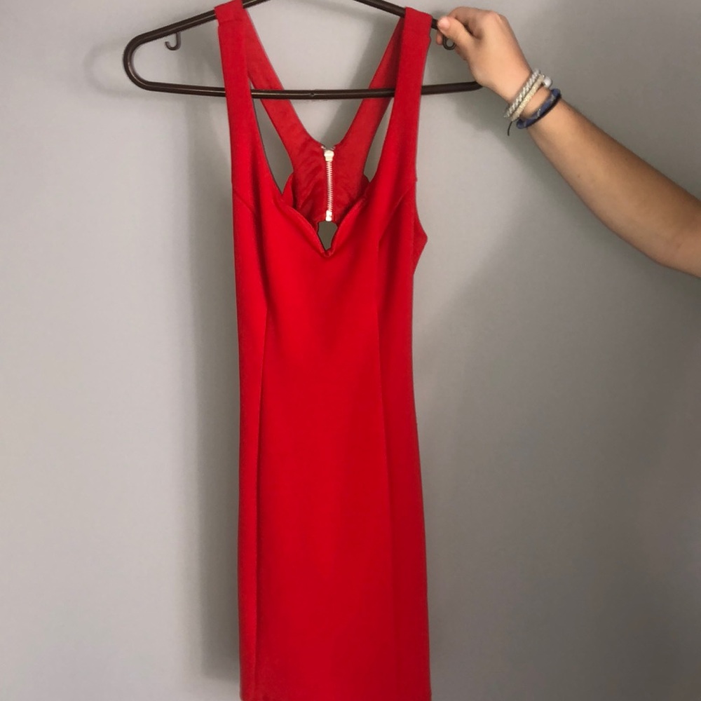 tank top open back dress